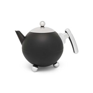 Theepot Duet® Bella Ronde 1,2L, zwart beslag