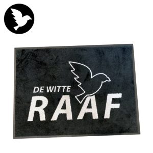 Deurmat of vloermat met logo bedrukken | De Witte Raaf