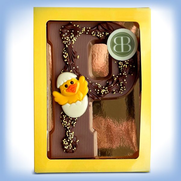 Paas chocoladeletter met logo