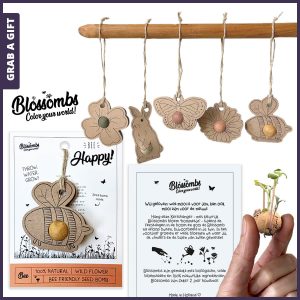 Blossombs partyhangers bedrukken