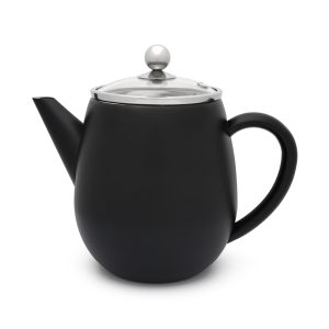 Theepot Duet® Eva 1,1L, zwart