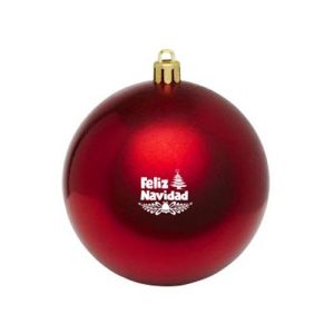 Feliz Kerstbal van kunststof bedrukken