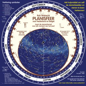 Planisfeer voor Nederland