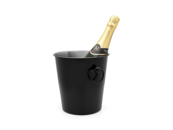 Champagnekoeler enkelwandig zwart