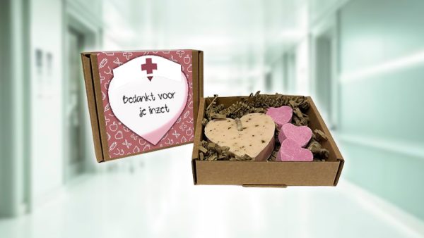 Brievenbus cadeau met zeep