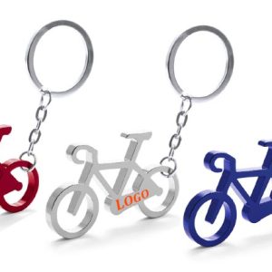 Fiets sleutelhanger met logo