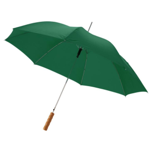 Lisa 23'' automatische paraplu met houten handvat - Groen