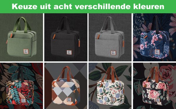 Brisby lunchtas - koeltas diverse kleuren en patronen, perfect als relatiegeschenk